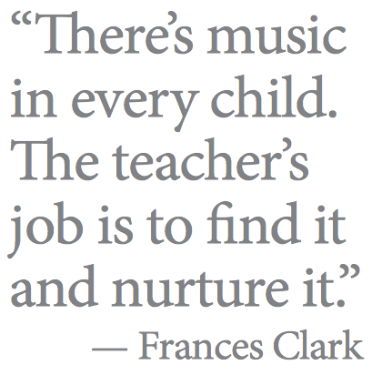 A little inspiration from Frances Clark