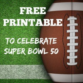 Celebrate Super Bowl 50 with this free printable