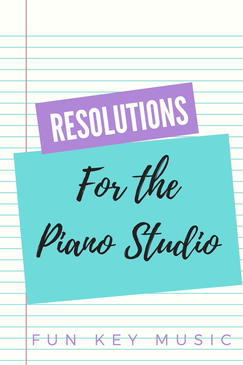 Resolutions for the Piano Studio